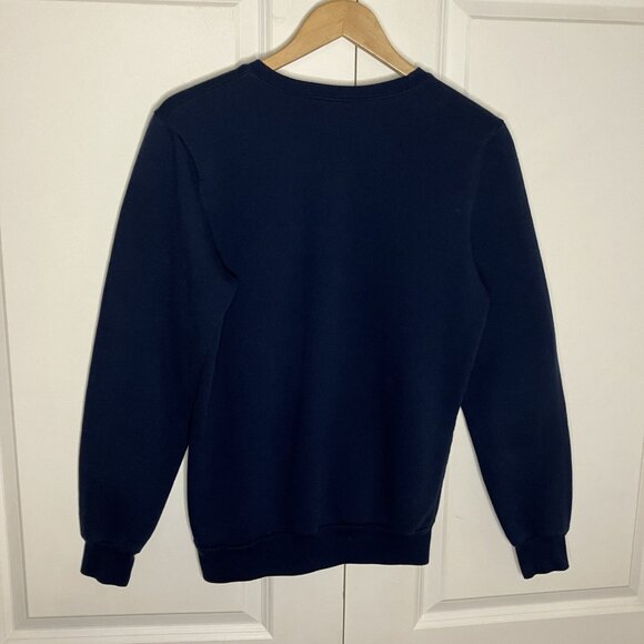 Stay Home Club Language of Flowers Sweatshirt Womens S Navy Blue Crewneck - Picture 2 of 6